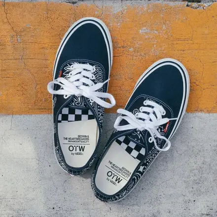 ベドウィン アンド ザ ハートブレイカーズ × ヴァンズ OTW オーセンティック 44 & ハーフキャブ 33 バンダナ