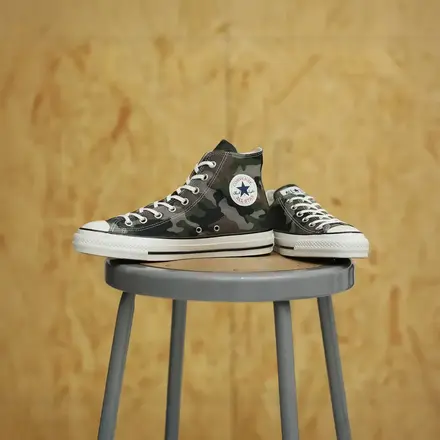 コンバース オールスター エイジド HI & OX "ウッドランドカモ"