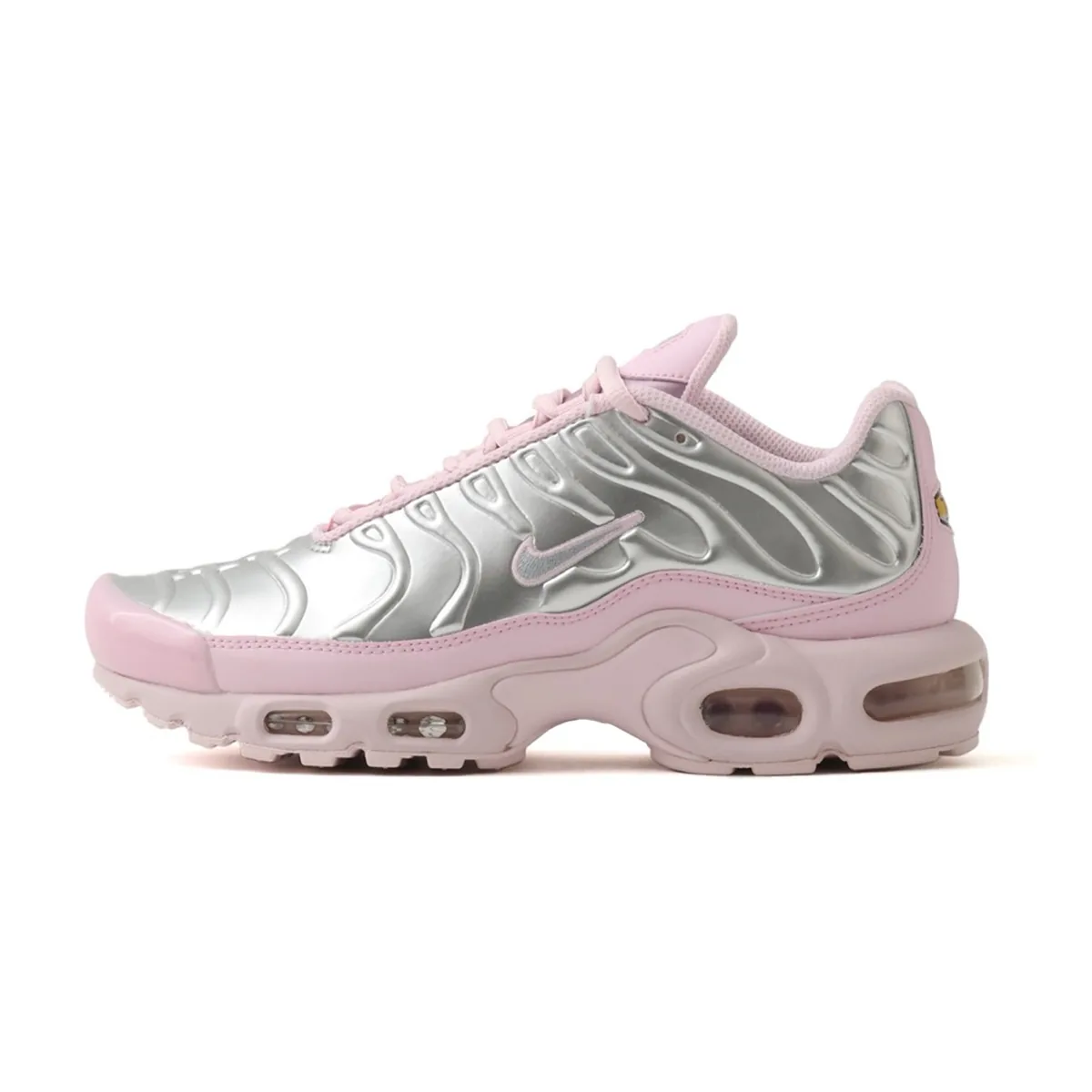 ナイキ ウィメンズ エアマックス プラス メタリック シルバー/ピンク