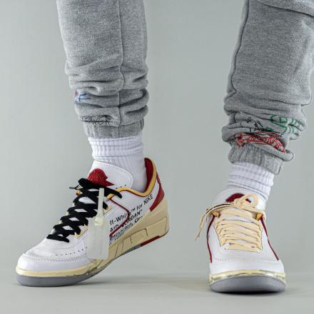 人気商品！！ Off-White × Nike Air Jordan 2 Low ホワイト - 通販