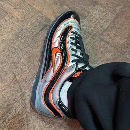 パタ × ナイキ クライオショット マーキュリアル R9 メタリック シルバー/ハイパー クリムゾン-ブラック(IM0589-001)