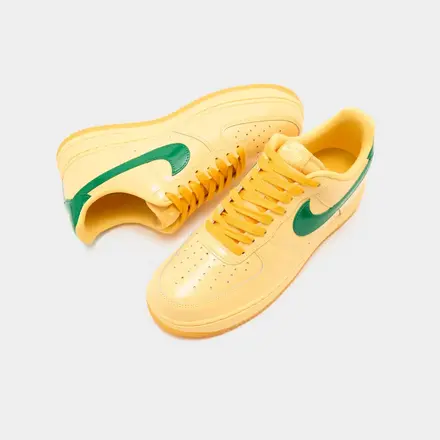 【2026年発売予定】ナイキ エア フォース 1 ロー パテント トパーズ ゴールド/パイン グリーン/ライト レーザー オレンジ/マイダス ゴールド(IO4489-700)