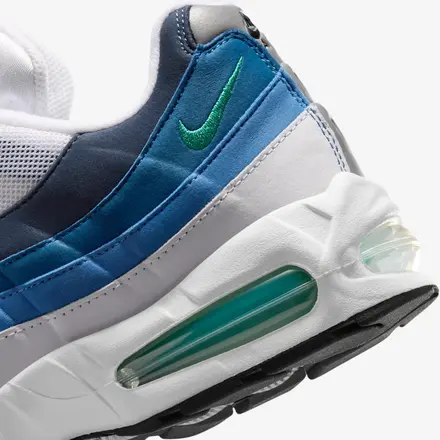 NIKEエアマックス95エメラルドグリーン^ ^24センチ 国内4月30日発売予定】 ナイキ エアマックス 95 ホワイト/エメラルド