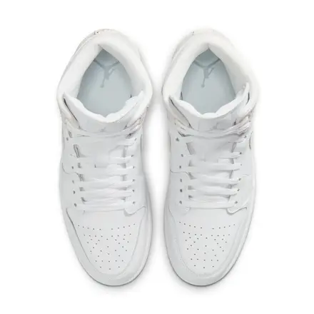 【国内3月28日発売予定】ナイキ エア ジョーダン 1 ミッド SE ホワイト/フィールド シルバー/ホワイト/ホワイト(IR2271-100)