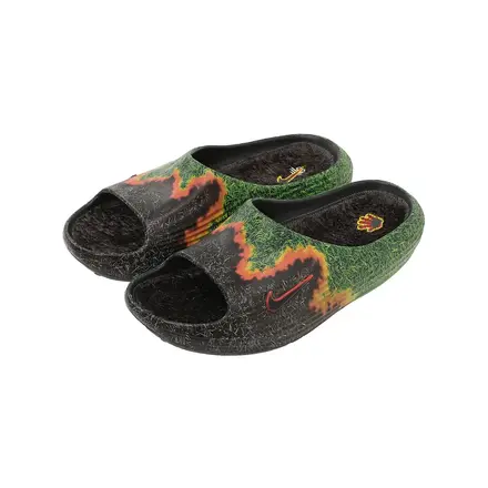 ナイキ リアクトエックス リジューヴェン 8 スライド QS ダーク スモーク グレー/ケリー グリーン/ブラック(IR0459-001)