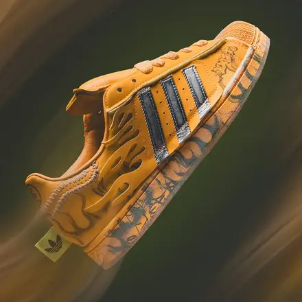 【海外4月10日発売予定】ヘルスター × アディダス オリジナルス スーパースター II ヘイジー オレンジ(LA1501)