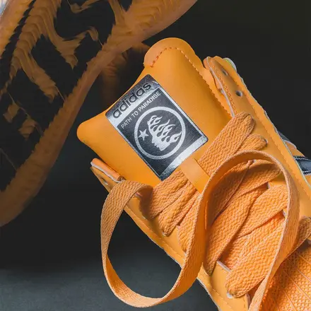 【海外4月10日発売予定】ヘルスター × アディダス オリジナルス スーパースター II ヘイジー オレンジ(LA1501)