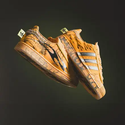 ヘルスター × アディダス オリジナルス スーパースター II ヘイジー オレンジ(LA1501)