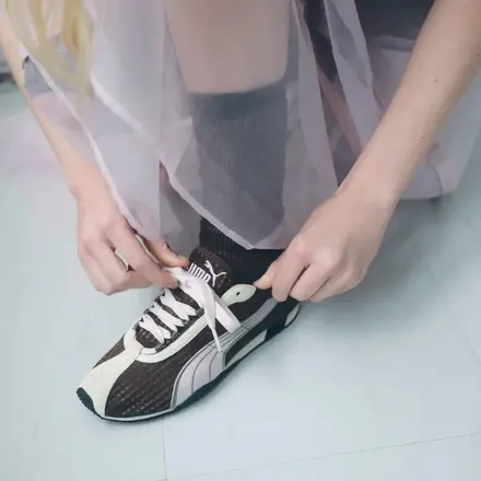 【国内4月3日/5月6日発売予定】エミ × プーマ H-ストリート ブラウン/ピンク(409015-01)