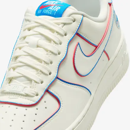 ナイキ ウィメンズ エアフォース 1 '07 "WNBA" セイル/アクション レッド/ライト フォト ブルー/マルチカラー(IR1968-133)