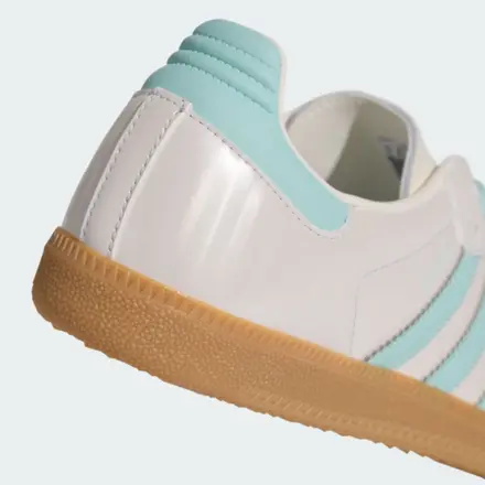 【国内4月3日発売予定】アディダス オリジナルス サンバ OG ウィメンズ オフホワイト/セミ フラッシュ アクア/ワンダー ホワイト(KJ4304)