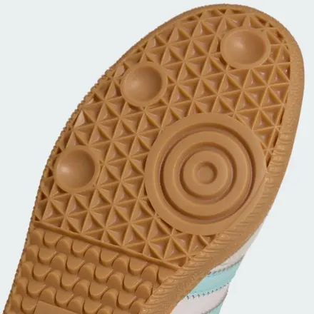 【国内4月3日発売予定】アディダス オリジナルス サンバ OG ウィメンズ オフホワイト/セミ フラッシュ アクア/ワンダー ホワイト(KJ4304)