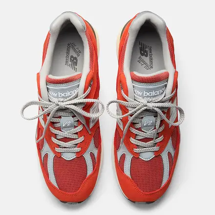 【海外4月16日発売予定】ニューバランス 991V2 グレナディン/ファイヤー ワール(U991VO2)