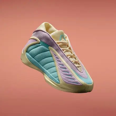   アディダス アンソニー エドワーズ 2 イースター オールモスト イエロー/ブリス ライラック/フラッシュ アクア(JQ9505)