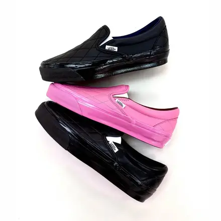   ヴァンズ プレミアム クラシック スリッポン キルテッド 2色