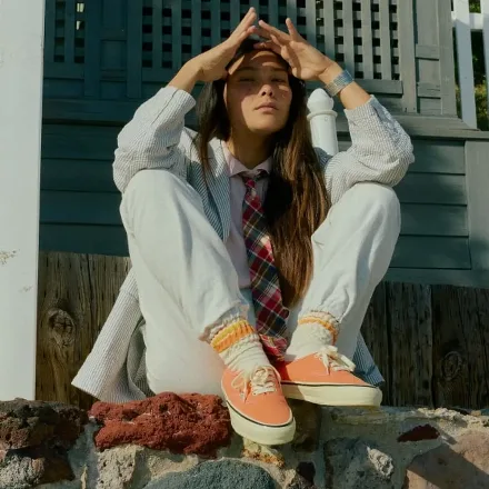 【国内先行予約/5月1日発売予定】ビームス ボーイ × ヴァンズ オーセンティック ヴィンテージ オレンジ