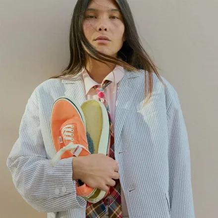 【国内先行予約/5月1日発売予定】ビームス ボーイ × ヴァンズ オーセンティック ヴィンテージ オレンジ