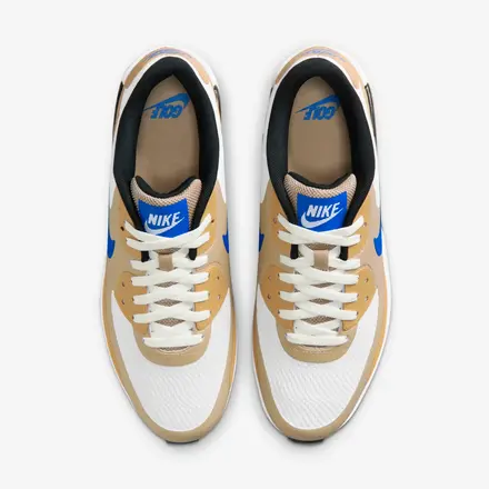 【国内5月1日発売予定】 ナイキ エア マックス 90 ゴルフ ホワイト/リネン/ゲームロイヤル(HV9305-106)