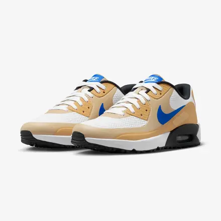 【国内5月1日発売予定】 ナイキ エア マックス 90 ゴルフ ホワイト/リネン/ゲームロイヤル(HV9305-106)