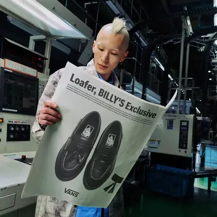 【国内先行予約/4月17日発売予定】 ビリーズ × ヴァンズ ローファー ミッド 2色