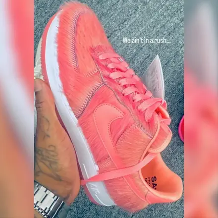 【発売未定】 ナイキ エア フォース 1 ロー ピンク ポニーヘア