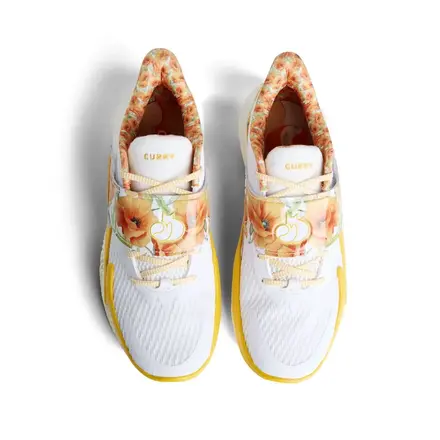  【国内4月17日発売予定】 アンダーアーマー カリー フォックス 2 "ポピー" ホワイト/イエロー(6013949-100)