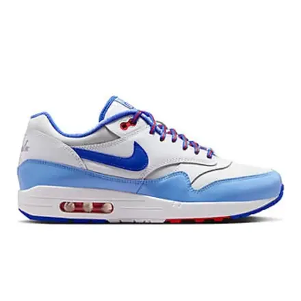 【海外4月23日発売予定】 ナイキ エアマックス1 "ブレーブス シティ コネクト" ホワイト/ハイパー ロイヤル/ダーク パウダー ブルー/スピード レッド(IQ2932-100)
