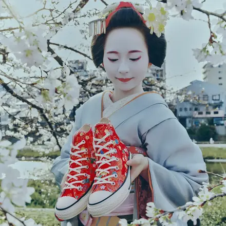 【国内4月23日発売予定】 京都一布や × コンバース オールスター "一布や" 4色