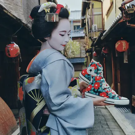 【国内4月23日発売予定】 京都一布や × コンバース オールスター "一布や" 4色