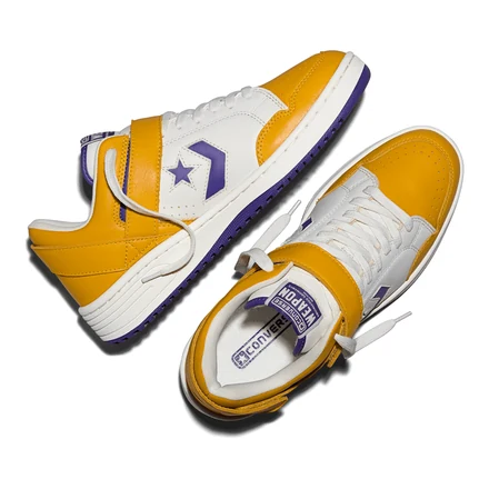  エンジニアド ガーメンツ × コンバース ウェポン "レイカーズ" イエロー/ホワイト/パープル(A19690C-103)