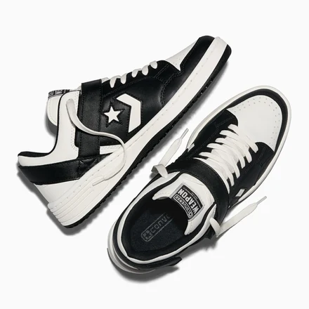  エンジニアド ガーメンツ × コンバース ウェポン OX  "セルティックス"ブラック/ホワイト(A19689)