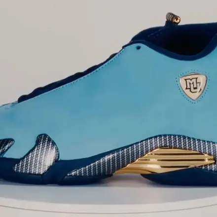 【非売品】 ナイキ エアジョーダン 14 PE "マーケット" ライトブルー/ネイビー/ゴールド