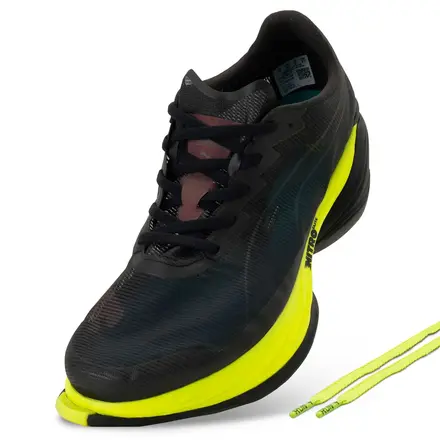 【国内4月発売開始】アストン マーティン アラムコ F1 チーム × プーマ ファスト-R ニトロ エリート 3 & マグマックス 2 ブラック/グリーン