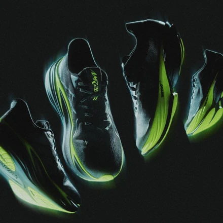 アストン マーティン アラムコ F1 チーム × プーマ ファスト-R ニトロ エリート 3 & マグマックス 2 ブラック/グリーン