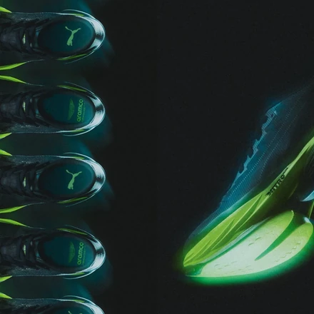 【国内4月発売開始】アストン マーティン アラムコ F1 チーム × プーマ ファスト-R ニトロ エリート 3 & マグマックス 2 ブラック/グリーン