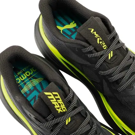 【国内4月発売開始】アストン マーティン アラムコ F1 チーム × プーマ ファスト-R ニトロ エリート 3 & マグマックス 2 ブラック/グリーン