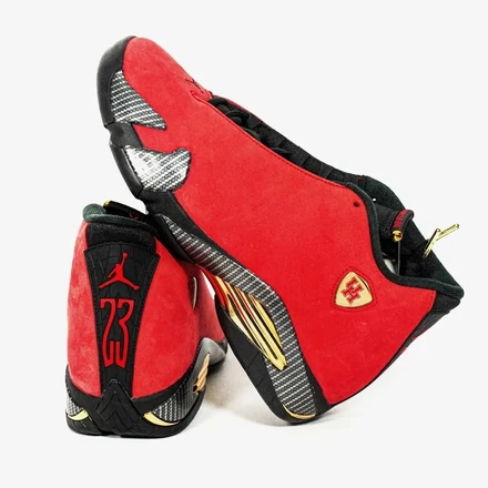 【非売品】 ナイキ エアジョーダン 14 PE "ユニバーシティ オブ ヒューストン" レッド/ブラック/ゴールド