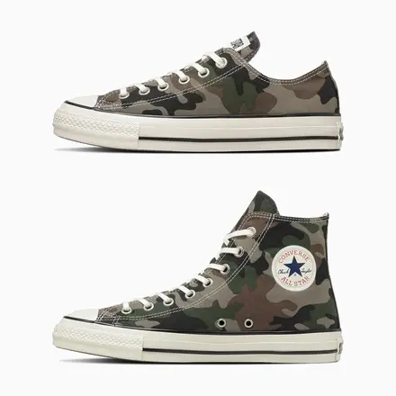 【国内5月22日発売予定】 コンバース オールスター エイジド HI & OX "ウッドランドカモ"