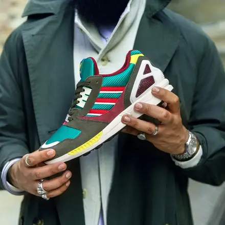 【海外5月23日発売予定】オフスプリング × アディダス オリジナルス ZX 8000 エキップメント グリーン/ベター スカーレット/クリーム ホワイト(KI2521)