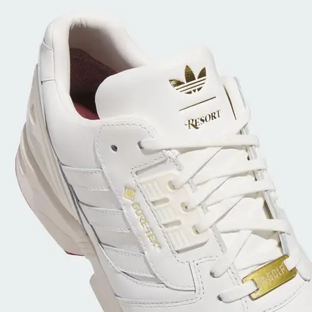 【2026年発売予定】リゾート × アディダス ZX 8000 ゴアテックス ゴルフ ホワイト/ゴールド(KH5275)