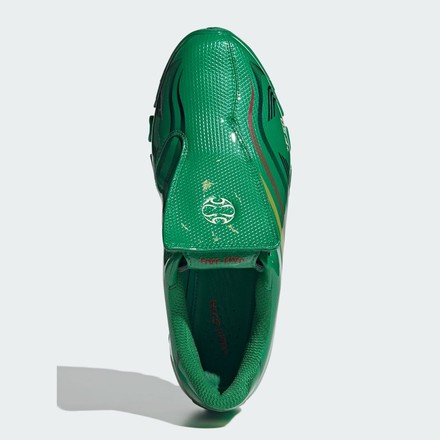 【海外7月15日発売予定】JAH JAH × アディダス アディゼロ F50 チュニット グリーン/コアブラック/イエロー(LA3614)