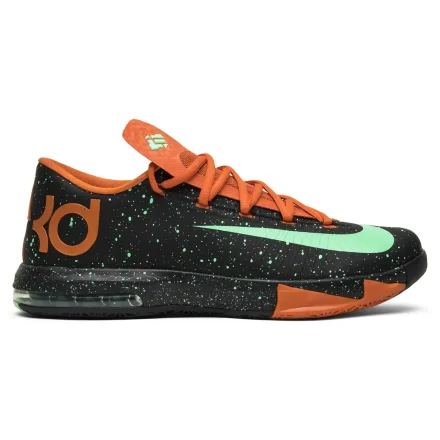 【海外12月1日発売予定】ナイキ KD 6 "テキサス" ブラック/グリーン グロー-アーバン オレンジ-フットボール グレー(IQ0145-001)