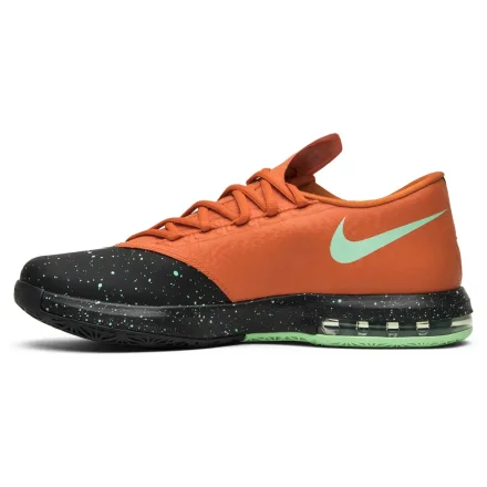 【海外12月1日発売予定】ナイキ KD 6 "テキサス" ブラック/グリーン グロー-アーバン オレンジ-フットボール グレー(IQ0145-001)