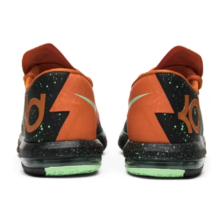 【海外12月1日発売予定】ナイキ KD 6 "テキサス" ブラック/グリーン グロー-アーバン オレンジ-フットボール グレー(IQ0145-001)