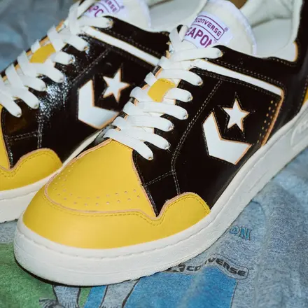 【国内9月28日発売予定】 マグフォリア × コンバース ウエポン J VTG 40TH OX ブラック/ゴールド(33702860)