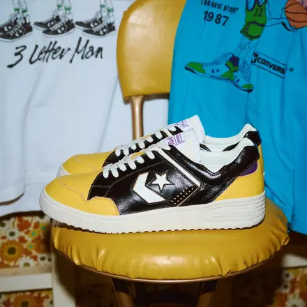 【国内9月28日発売予定】 マグフォリア × コンバース ウエポン J VTG 40TH OX ブラック/ゴールド(33702860)