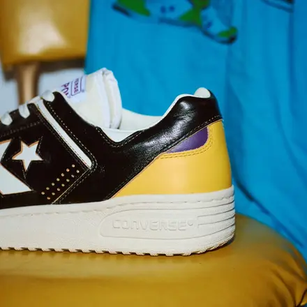 【国内9月28日発売予定】 マグフォリア × コンバース ウエポン J VTG 40TH OX ブラック/ゴールド(33702860)