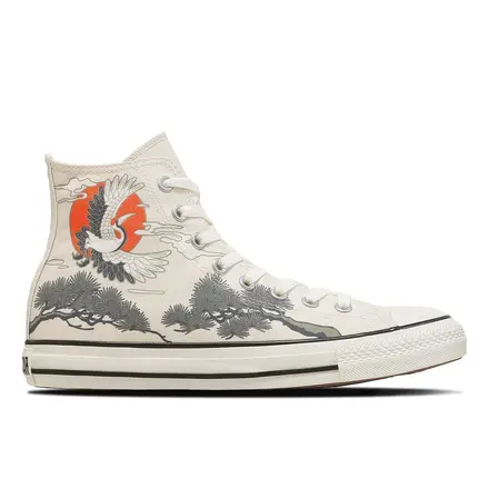 【国内9月発売開始】コンバース オールスター JB HI "鶴と松" 2色