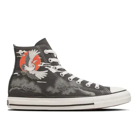 【国内9月発売開始】コンバース オールスター JB HI "鶴と松" 2色