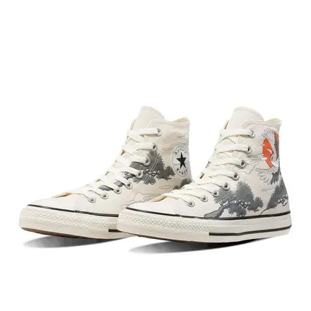 【国内9月発売開始】コンバース オールスター JB HI "鶴と松" 2色
